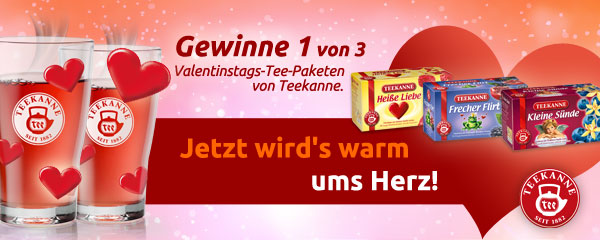 Valentinstag Gewinnspiel Teekanne Opodo