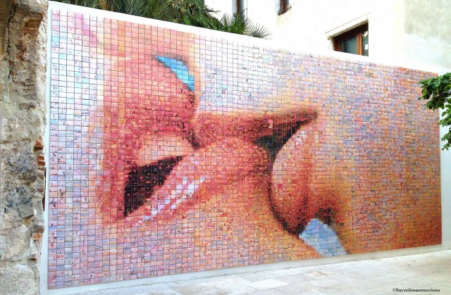 Mural del beso barcelona - Ideen zum Valentinstag / Die romantischten Orte der Welt