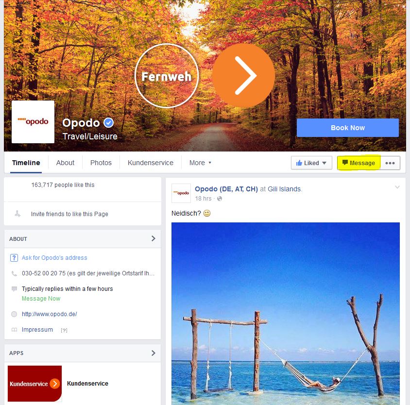 opodo weihnachtsaktion, gewinnspiel, facebook