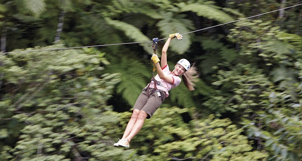 Fiji Inseln, Zip Line