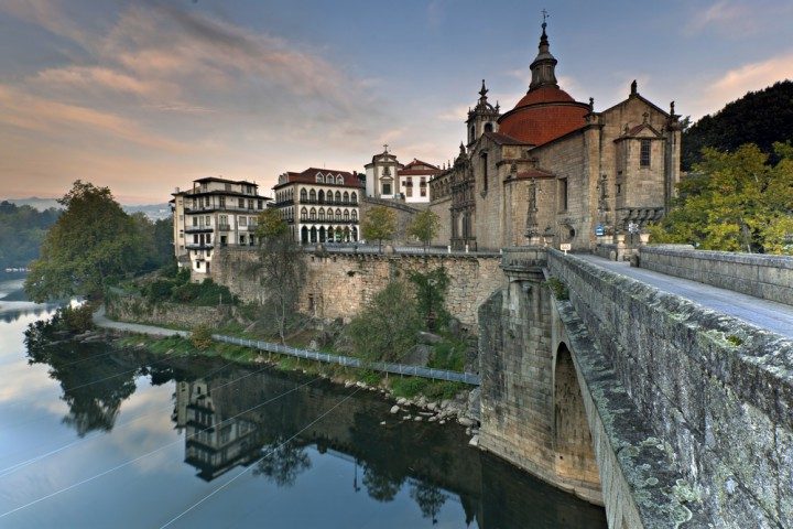 amarante, portugal, brücke, rio tamega