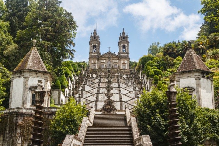 braga, bom jesus do monte, wallfahrtskirche, portugal