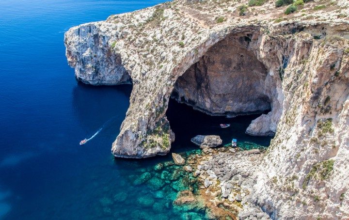 malta urlaub, blaue grotte