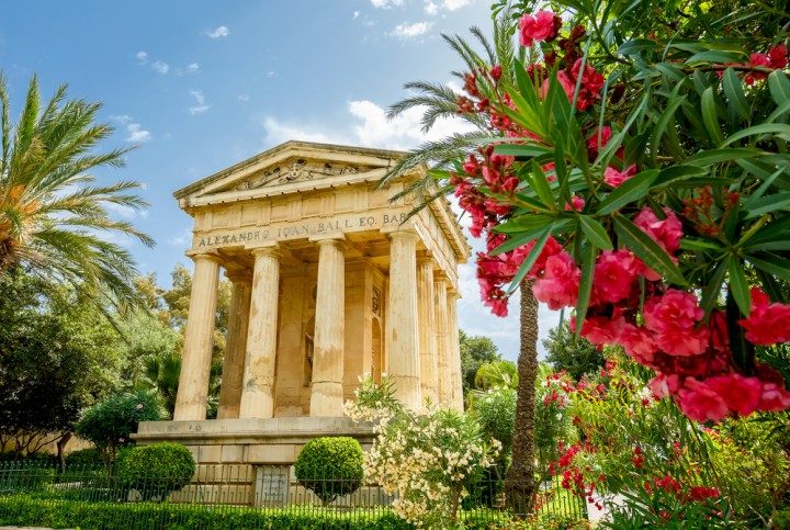 valletta, garten, malta