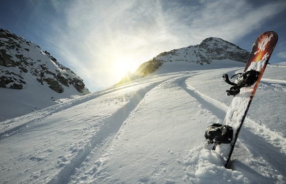 Ski Berg Sonne Schnee