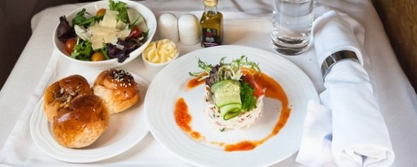 Emirates Business Class Dinner (Vorspeise)