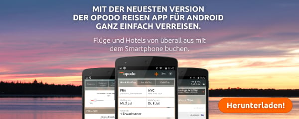 Opodo Reisen App für Android