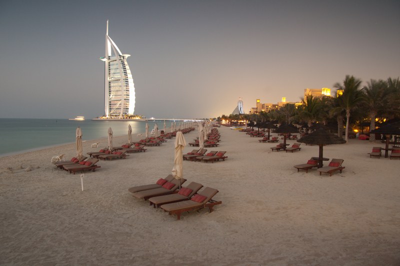 Städte mit Strand Dubai Burj al Arab