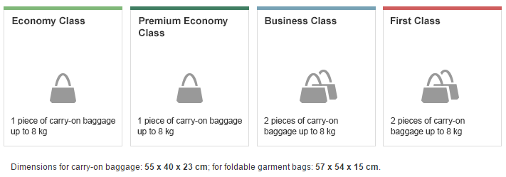 Lufthansa Gepäckbestimmungen